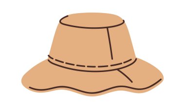 Tek cinsiyetli tekstil panama şapka aksesuar yaz kıyafeti