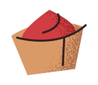 Suşi etiketi için baharatlı sos.