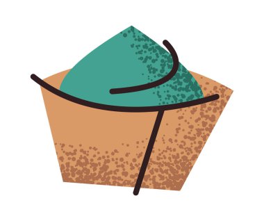 Sıcak wasabi sosu porsiyon yapıştırma menüsü tasarımı