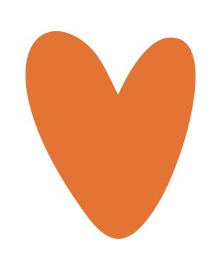 Romantik aşk şekli boho kalp tasarım elementi