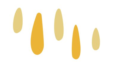 Yağmur soyut boho desenli dekoratif baskıyı düşürür