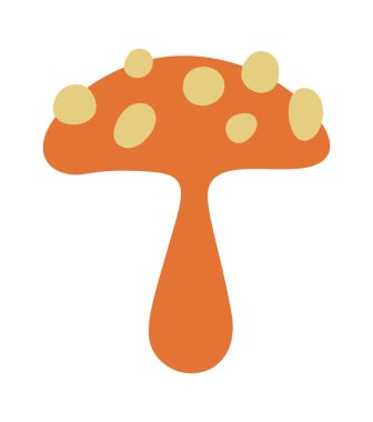 Mantar boho tasarımı soyut element şirin dekorasyon