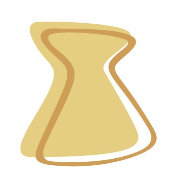 Dekoratif boho vazo şekil ögesi soyut tasarım