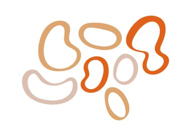 Geometrik elementlerle boho tasarımı dekoratif desen