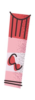 Hijyenik ruj merhemi uygulaması kozmetik tasarım elementi