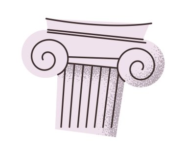 Adliye binasının mimari temel öğe oluşturma sütunu