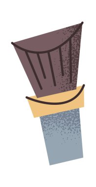 Utangaç fırça güzelliği aksesuar kozmetik uygulama etiketi