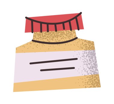 Hamilelik etiketi için ilaç kavanozu.