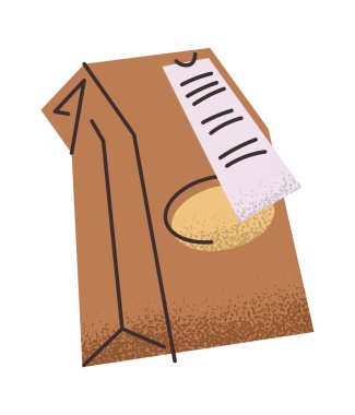 Posta kontrol etiketli teslimat paketi