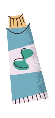 Diş macunu diş jeli tüp etiketi tasarımında