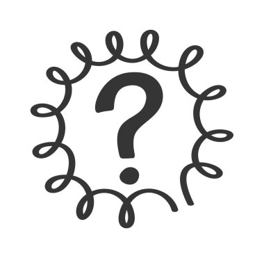 Garip düşünceler soru işareti el yazısı