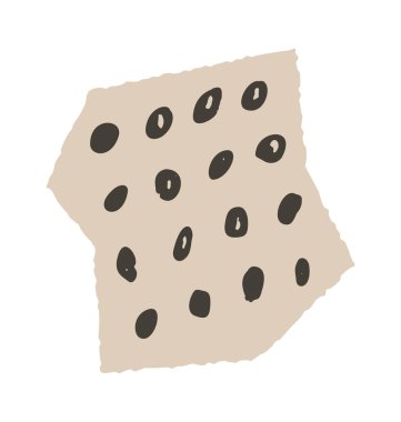 Kraker karesi dağınık tohum noktaları, pürüzlü kenarları ve elle çizilmiş yüzeyi var. Atıştırmalık sembol, köy yemekleri ve paket ve menü için ev yapımı fırın havası. Çizgi film vektör illüstrasyonu.