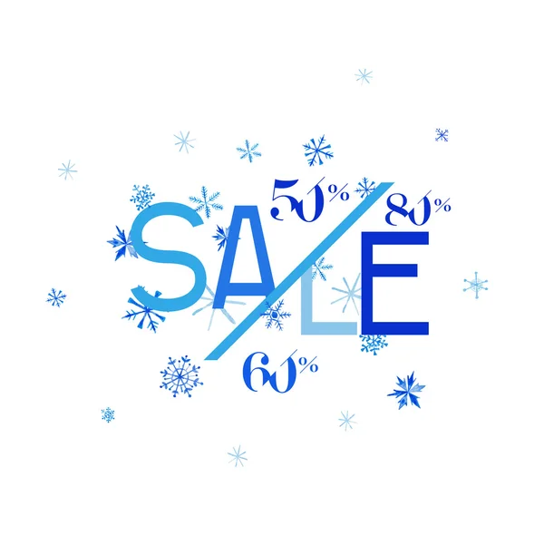 Bannière de vente d'hiver — Image vectorielle