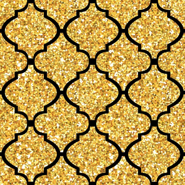 Φόντο Glitter χρυσό κεραμίδι - χωρίς ραφή πρότυπο — Διανυσματικό Αρχείο