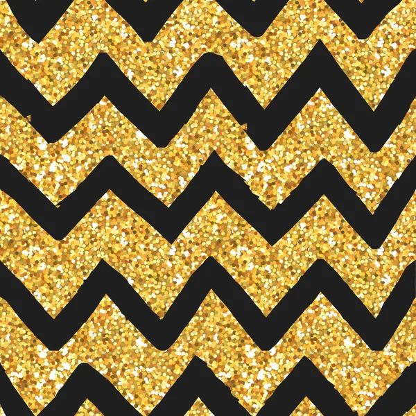 Glitter patrón dorado - Fondo sin costuras - en el vector — Archivo Imágenes Vectoriales
