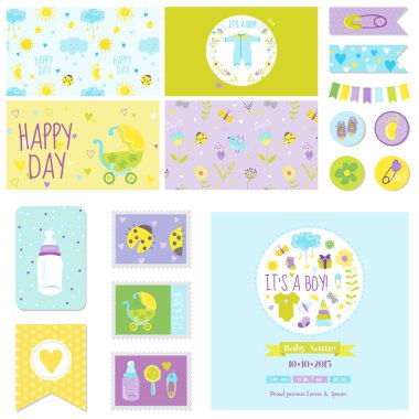 Bebek duş küçük çocuk Set - parti dekorasyon, Baby Shower, doğum günü için