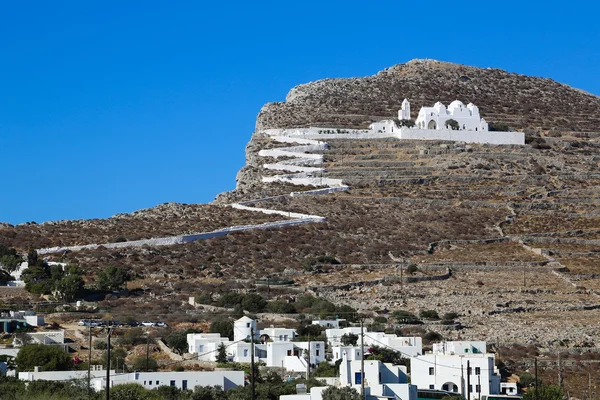 Iglesia de Folegandros Chora — Foto de Stock