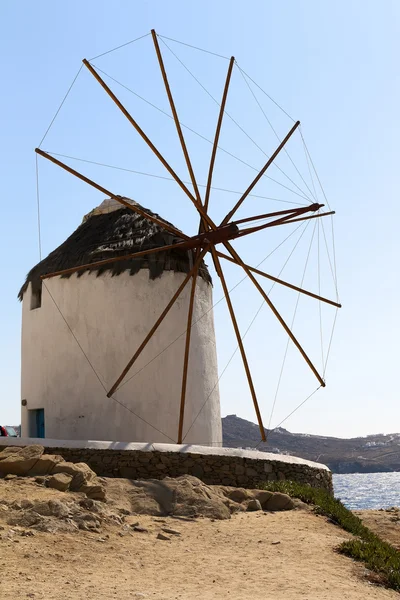 Berühmte Mykonos-Mühle — Stockfoto