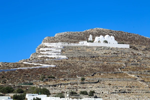 Folegandros Chora kyrka — Stockfoto