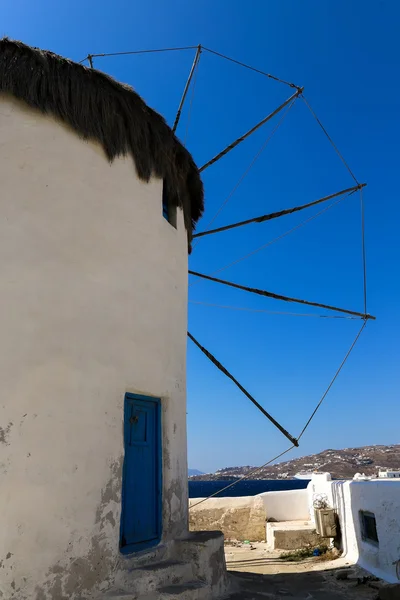 Moinho de Mykonos famoso — Fotografia de Stock