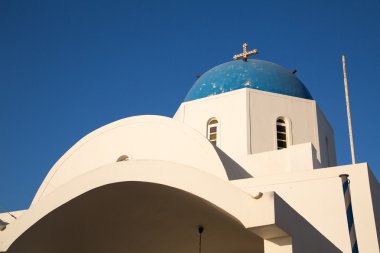 santorini sokaklarında