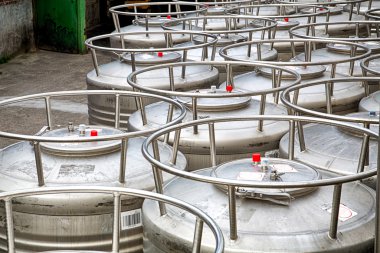 Çelik tanklar bira fabrikası