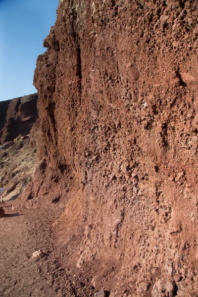 Red Beach Santorini — Stok fotoğraf