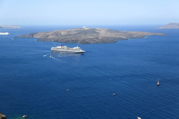 Santorini yanardağı — Stok fotoğraf