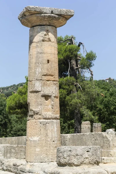 Yunanistan Daki Antik Olympia Arkeolojik Sahası Olimpiyat Oyunlarının Doğduğu Yer — Stok fotoğraf