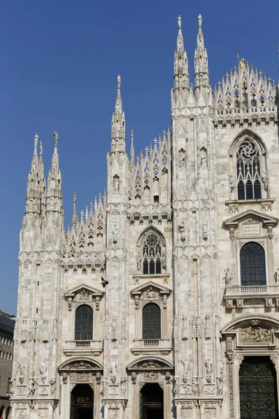 米兰大教堂 Duomo Milano 是米兰的哥特式大教堂 — 图库照片
