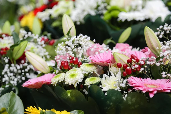 Flores Florería Del Mercado Lille — Foto de Stock