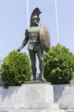 Antik Yunan kenti Sparta 'nın kalıntıları, Moreloponnese, Yunanistan