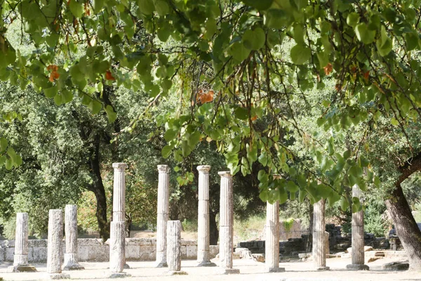 Archeologické Naleziště Starověké Olympie Řecku Rodiště Olympijských Her Unesco Stránky — Stock fotografie