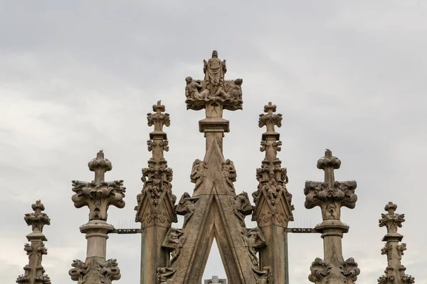 Katedra Mediolanie Lub Duomo Milano Jest Gotyckim Kościołem Katedralnym Mediolanie — Zdjęcie stockowe