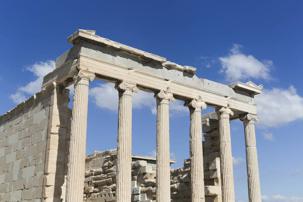 The Parthenon at the Acropolis in Athens, Greece