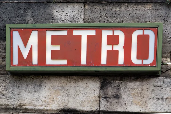 Señal de metro de París - 04 — Foto de Stock