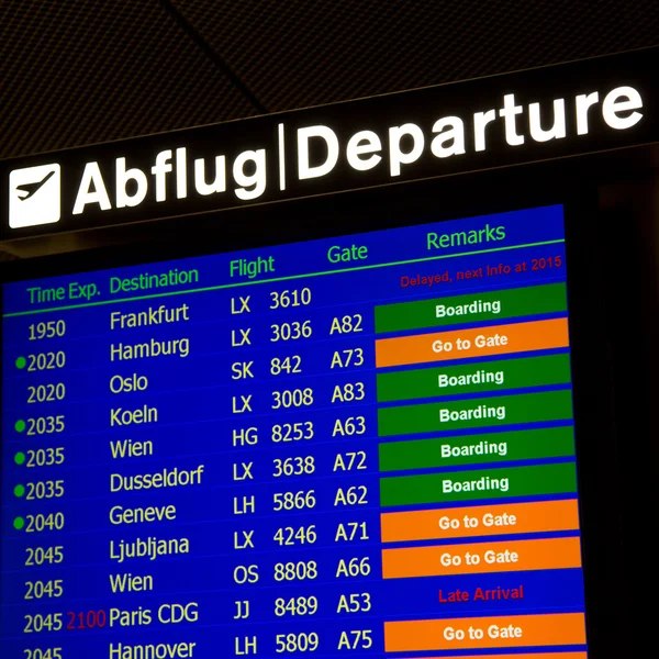 Placa de informação terminal - 19 — Fotografia de Stock