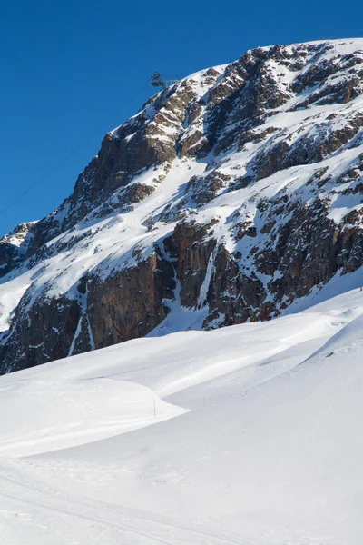 Alpes no inverno — Fotografia de Stock