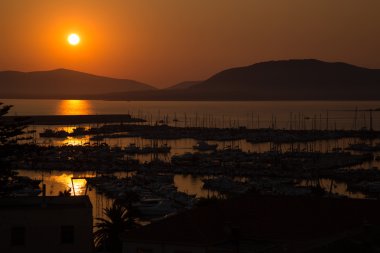 Şaşırtıcı Sardunya günbatımı