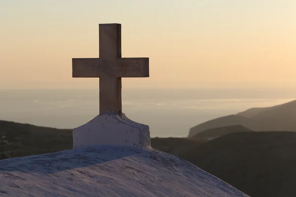 Igreja Folegandros Chora Imagem De Stock