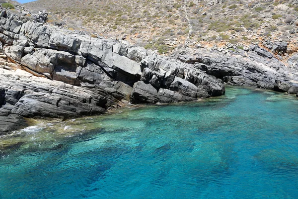 Pláž na ostrově Folegandros — Stock fotografie