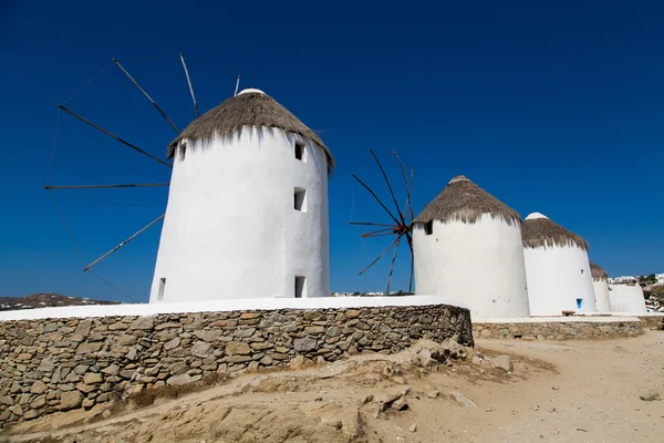 Moinho de Mykonos famoso — Fotografia de Stock