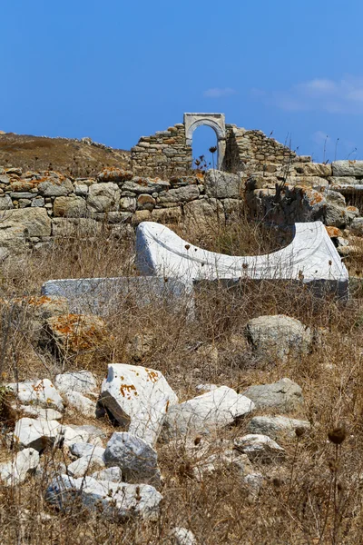 Ruinerna av Delos — Stockfoto