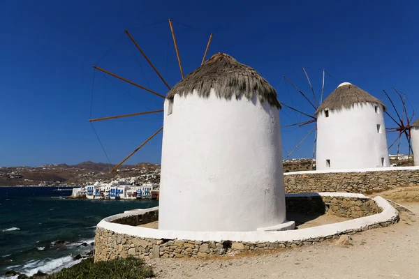 Famoso molino de Mykonos — Foto de Stock