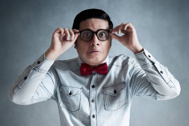 Gözlüklü inek portresi