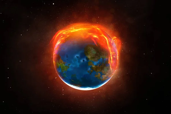 Global Warming Planet Earth Concept — Stock Photo, Image