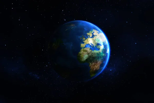 Планета Земля Космосі — стокове фото