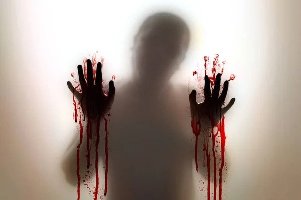 Mãos Assustadoras Fantasmas Tema Halloween — Fotografia de Stock