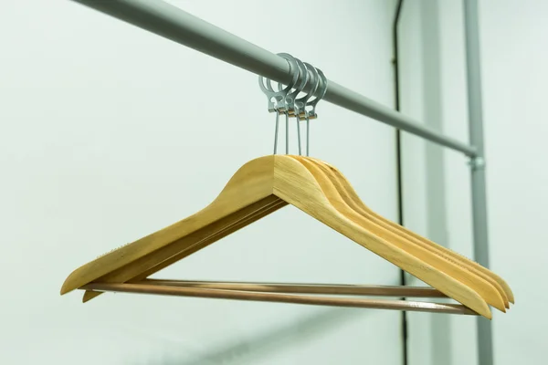 Coat hanger with a clothes line. — Stock Photo, Image