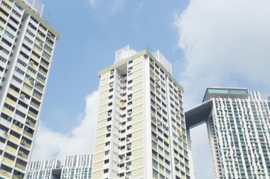 Binalar ve Singapur yüksek binalar.